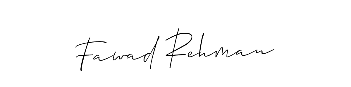 Create a beautiful signature design for name Fawad Rehman. With this signature (Allison_Script) fonts, you can make a handwritten signature for free. Fawad Rehman signature style 2 images and pictures png