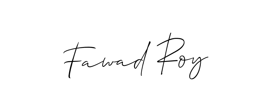 The best way (Allison_Script) to make a short signature is to pick only two or three words in your name. The name Fawad Roy include a total of six letters. For converting this name. Fawad Roy signature style 2 images and pictures png