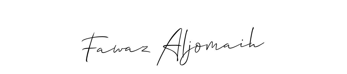 Create a beautiful signature design for name Fawaz Aljomaih. With this signature (Allison_Script) fonts, you can make a handwritten signature for free. Fawaz Aljomaih signature style 2 images and pictures png