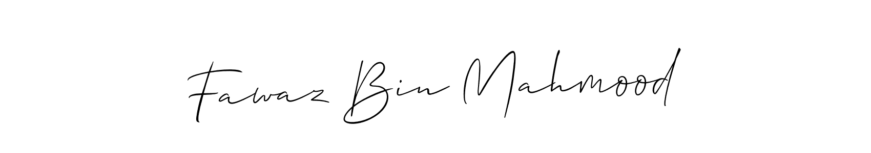 Make a beautiful signature design for name Fawaz Bin Mahmood. Use this online signature maker to create a handwritten signature for free. Fawaz Bin Mahmood signature style 2 images and pictures png