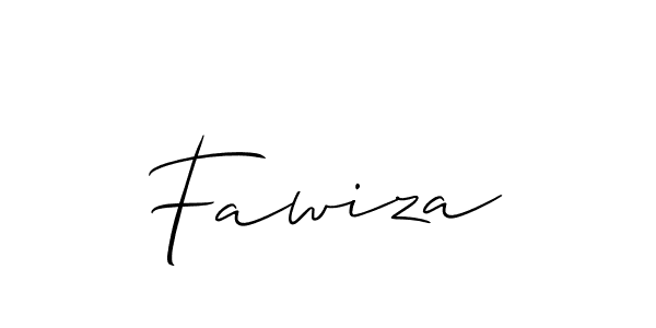 Make a beautiful signature design for name Fawiza. With this signature (Allison_Script) style, you can create a handwritten signature for free. Fawiza signature style 2 images and pictures png