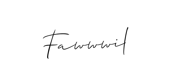 How to make Fawwwil signature? Allison_Script is a professional autograph style. Create handwritten signature for Fawwwil name. Fawwwil signature style 2 images and pictures png