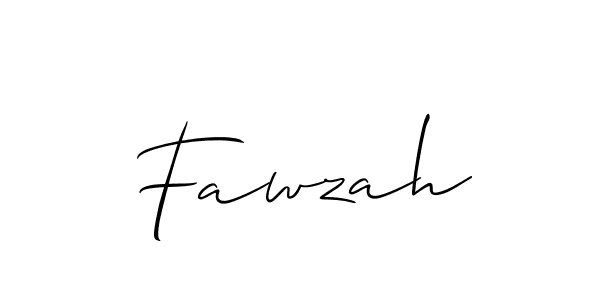 Fawzah stylish signature style. Best Handwritten Sign (Allison_Script) for my name. Handwritten Signature Collection Ideas for my name Fawzah. Fawzah signature style 2 images and pictures png