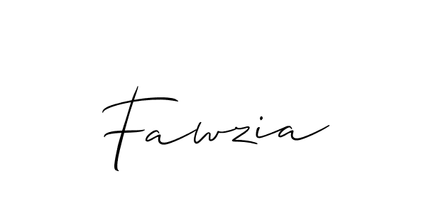 How to make Fawzia signature? Allison_Script is a professional autograph style. Create handwritten signature for Fawzia name. Fawzia signature style 2 images and pictures png