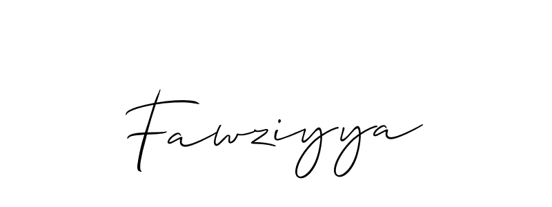 The best way (Allison_Script) to make a short signature is to pick only two or three words in your name. The name Fawziyya include a total of six letters. For converting this name. Fawziyya signature style 2 images and pictures png