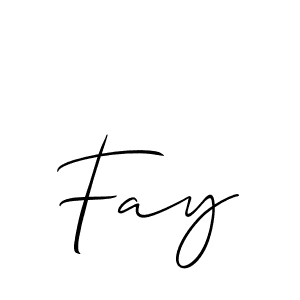 if you are searching for the best signature style for your name Fay. so please give up your signature search. here we have designed multiple signature styles  using Allison_Script. Fay signature style 2 images and pictures png