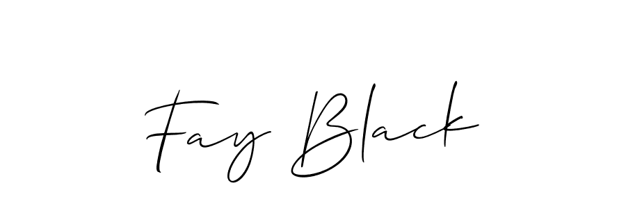 Best and Professional Signature Style for Fay Black. Allison_Script Best Signature Style Collection. Fay Black signature style 2 images and pictures png