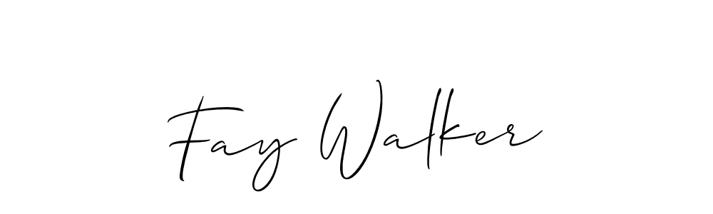 Design your own signature with our free online signature maker. With this signature software, you can create a handwritten (Allison_Script) signature for name Fay Walker. Fay Walker signature style 2 images and pictures png