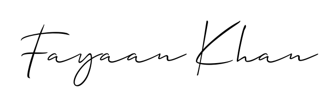Get inspired by this graceful Allison_Script signature style for name Fayaan Khan. Smooth loops and balanced proportions for everyday use. Fayaan Khan signature style 2 images and pictures png