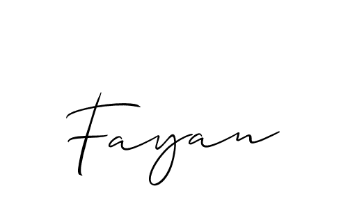 if you are searching for the best signature style for your name Fayan. so please give up your signature search. here we have designed multiple signature styles  using Allison_Script. Fayan signature style 2 images and pictures png