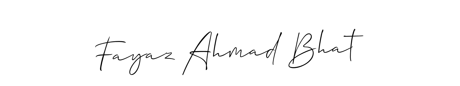 How to make Fayaz Ahmad Bhat signature? Allison_Script is a professional autograph style. Create handwritten signature for Fayaz Ahmad Bhat name. Fayaz Ahmad Bhat signature style 2 images and pictures png