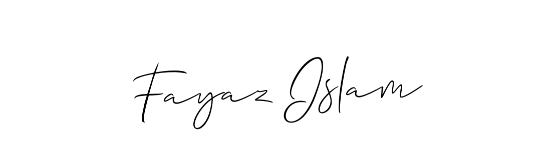 It looks lik you need a new signature style for name Fayaz Islam. Design unique handwritten (Allison_Script) signature with our free signature maker in just a few clicks. Fayaz Islam signature style 2 images and pictures png