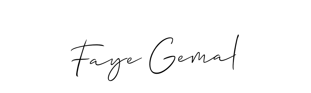 Make a beautiful signature design for name Faye Gemal. Use this online signature maker to create a handwritten signature for free. Faye Gemal signature style 2 images and pictures png