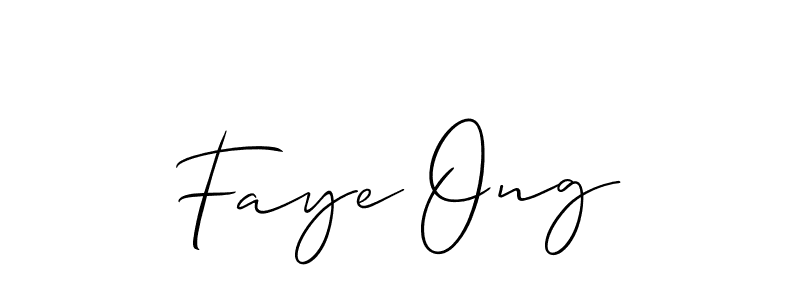 Allison_Script is a professional signature style that is perfect for those who want to add a touch of class to their signature. It is also a great choice for those who want to make their signature more unique. Get Faye Ong name to fancy signature for free. Faye Ong signature style 2 images and pictures png