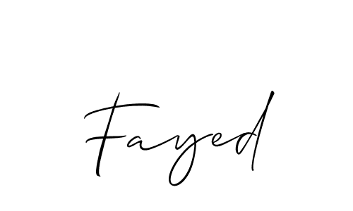 How to Draw Fayed signature style? Allison_Script is a latest design signature styles for name Fayed. Fayed signature style 2 images and pictures png