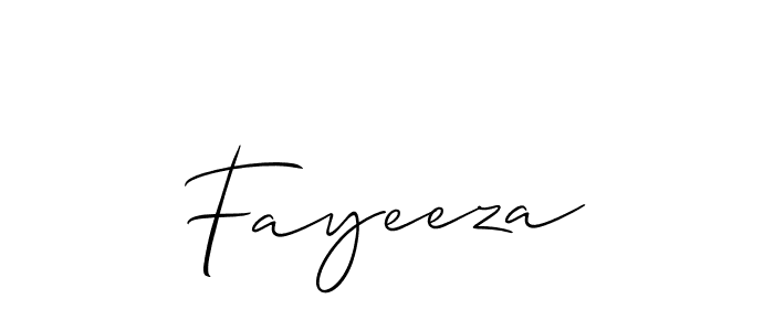 You should practise on your own different ways (Allison_Script) to write your name (Fayeeza) in signature. don't let someone else do it for you. Fayeeza signature style 2 images and pictures png