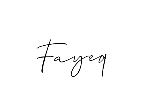 How to make Fayeq signature? Allison_Script is a professional autograph style. Create handwritten signature for Fayeq name. Fayeq signature style 2 images and pictures png