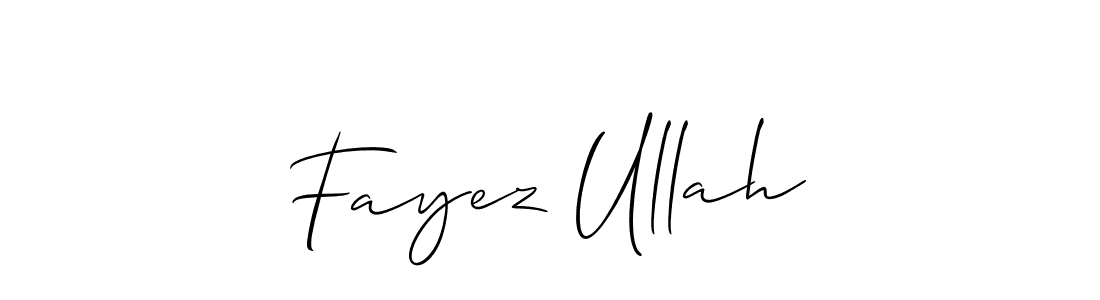 The best way (Allison_Script) to make a short signature is to pick only two or three words in your name. The name Fayez Ullah include a total of six letters. For converting this name. Fayez Ullah signature style 2 images and pictures png