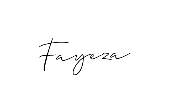 Similarly Allison_Script is the best handwritten signature design. Signature creator online .You can use it as an online autograph creator for name Fayeza. Fayeza signature style 2 images and pictures png