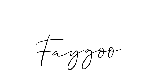 The best way (Allison_Script) to make a short signature is to pick only two or three words in your name. The name Faygoo include a total of six letters. For converting this name. Faygoo signature style 2 images and pictures png