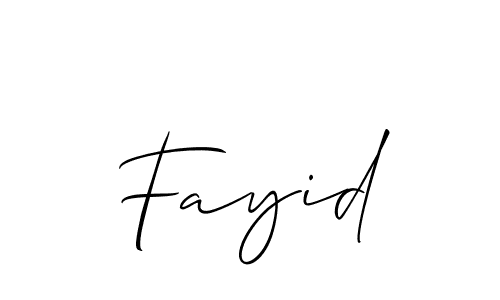 Best and Professional Signature Style for Fayid. Allison_Script Best Signature Style Collection. Fayid signature style 2 images and pictures png