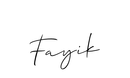 Make a beautiful signature design for name Fayik. Use this online signature maker to create a handwritten signature for free. Fayik signature style 2 images and pictures png
