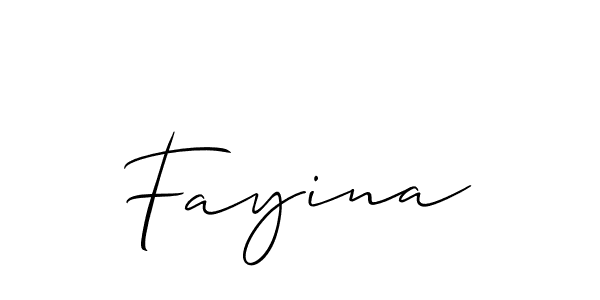 How to make Fayina name signature. Use Allison_Script style for creating short signs online. This is the latest handwritten sign. Fayina signature style 2 images and pictures png
