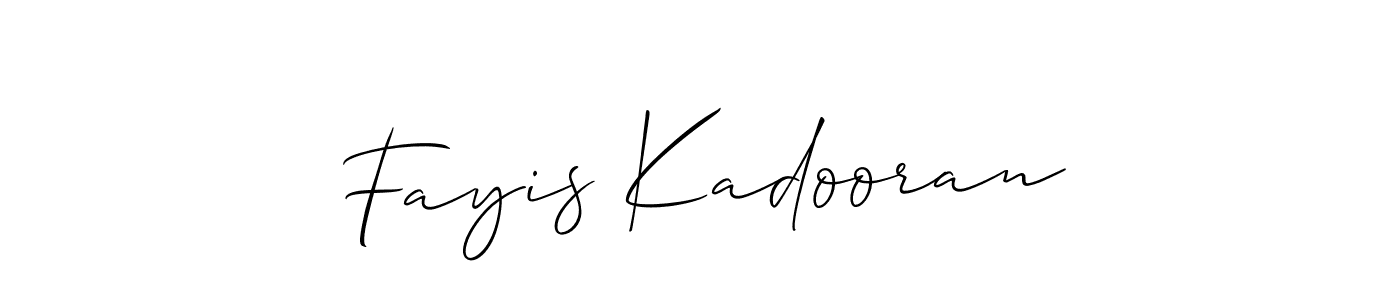 Also You can easily find your signature by using the search form. We will create Fayis Kadooran name handwritten signature images for you free of cost using Allison_Script sign style. Fayis Kadooran signature style 2 images and pictures png