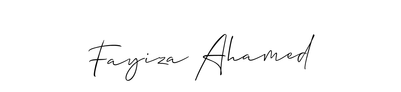 Best and Professional Signature Style for Fayiza Ahamed. Allison_Script Best Signature Style Collection. Fayiza Ahamed signature style 2 images and pictures png