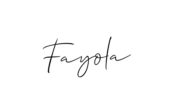 Also You can easily find your signature by using the search form. We will create Fayola name handwritten signature images for you free of cost using Allison_Script sign style. Fayola signature style 2 images and pictures png