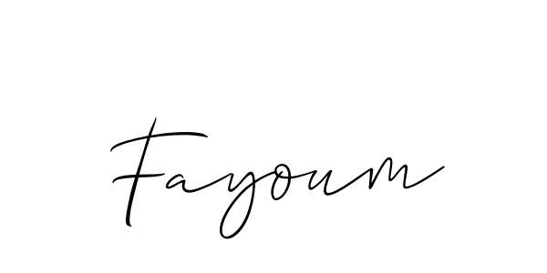 The best way (Allison_Script) to make a short signature is to pick only two or three words in your name. The name Fayoum include a total of six letters. For converting this name. Fayoum signature style 2 images and pictures png