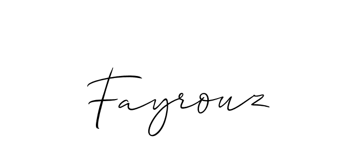 How to Draw Fayrouz signature style? Allison_Script is a latest design signature styles for name Fayrouz. Fayrouz signature style 2 images and pictures png