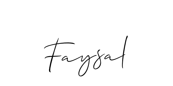 Create a beautiful signature design for name Faysal. With this signature (Allison_Script) fonts, you can make a handwritten signature for free. Faysal signature style 2 images and pictures png