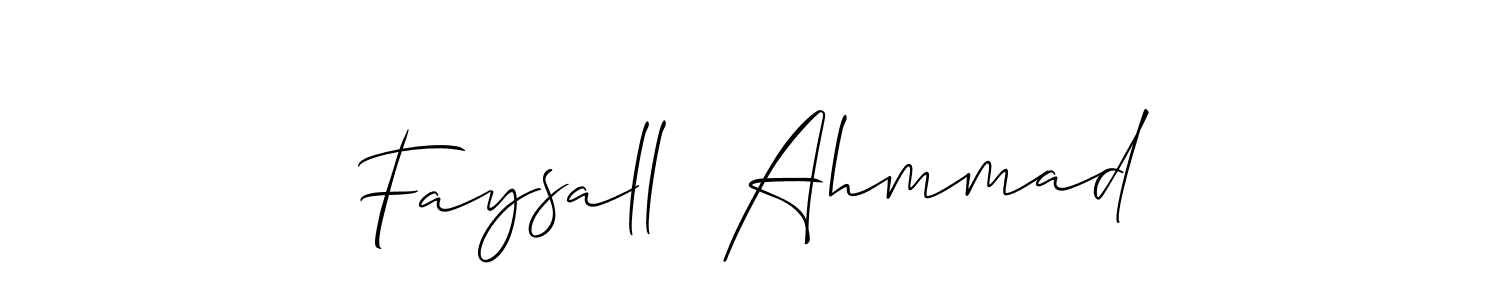 Faysall  Ahmmad stylish signature style. Best Handwritten Sign (Allison_Script) for my name. Handwritten Signature Collection Ideas for my name Faysall  Ahmmad. Faysall  Ahmmad signature style 2 images and pictures png