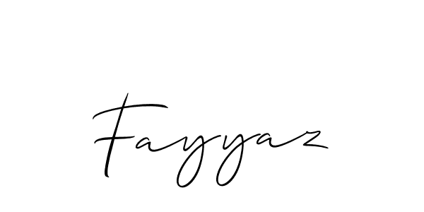 Make a beautiful signature design for name Fayyaz. Use this online signature maker to create a handwritten signature for free. Fayyaz signature style 2 images and pictures png