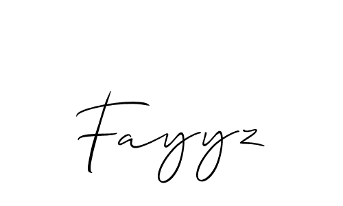 Make a beautiful signature design for name Fayyz. Use this online signature maker to create a handwritten signature for free. Fayyz signature style 2 images and pictures png