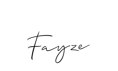 if you are searching for the best signature style for your name Fayze. so please give up your signature search. here we have designed multiple signature styles  using Allison_Script. Fayze signature style 2 images and pictures png