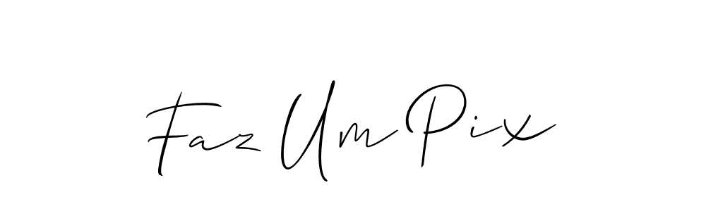 Check out images of Autograph of Faz Um Pix name. Actor Faz Um Pix Signature Style. Allison_Script is a professional sign style online. Faz Um Pix signature style 2 images and pictures png