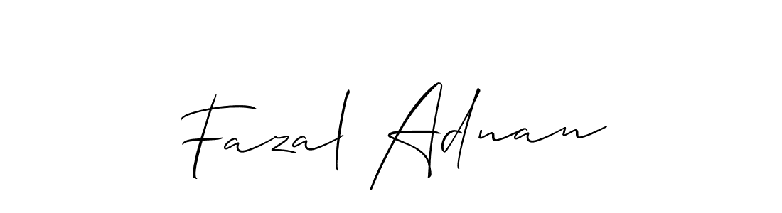 The best way (Allison_Script) to make a short signature is to pick only two or three words in your name. The name Fazal Adnan include a total of six letters. For converting this name. Fazal Adnan signature style 2 images and pictures png