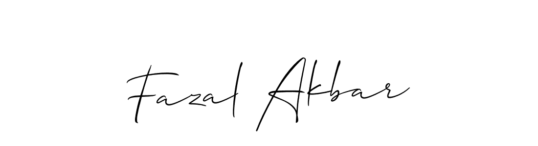 How to make Fazal Akbar signature? Allison_Script is a professional autograph style. Create handwritten signature for Fazal Akbar name. Fazal Akbar signature style 2 images and pictures png