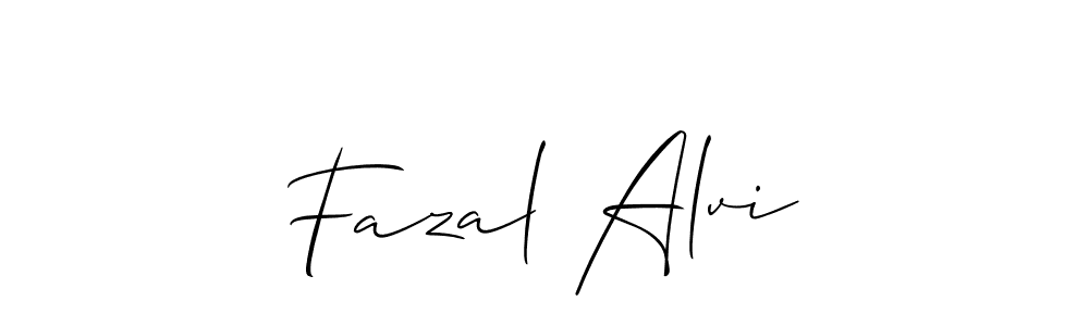 Also we have Fazal Alvi name is the best signature style. Create professional handwritten signature collection using Allison_Script autograph style. Fazal Alvi signature style 2 images and pictures png