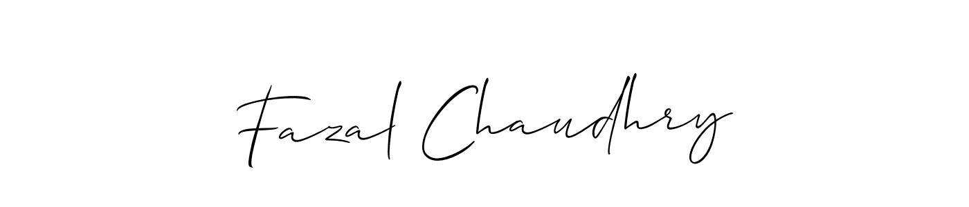 Create a beautiful signature design for name Fazal Chaudhry. With this signature (Allison_Script) fonts, you can make a handwritten signature for free. Fazal Chaudhry signature style 2 images and pictures png