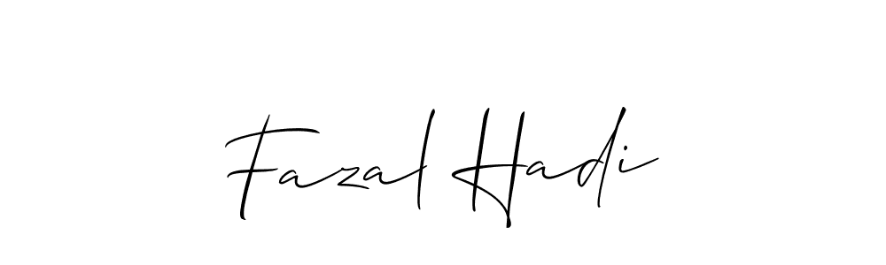 How to make Fazal Hadi signature? Allison_Script is a professional autograph style. Create handwritten signature for Fazal Hadi name. Fazal Hadi signature style 2 images and pictures png