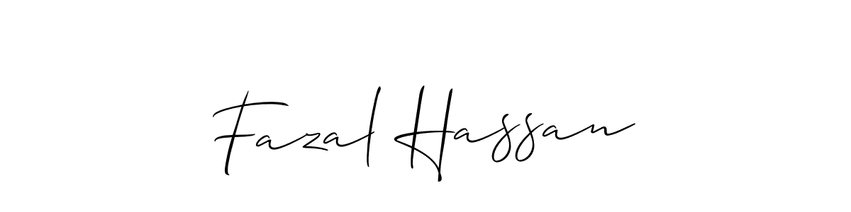 Also we have Fazal Hassan name is the best signature style. Create professional handwritten signature collection using Allison_Script autograph style. Fazal Hassan signature style 2 images and pictures png