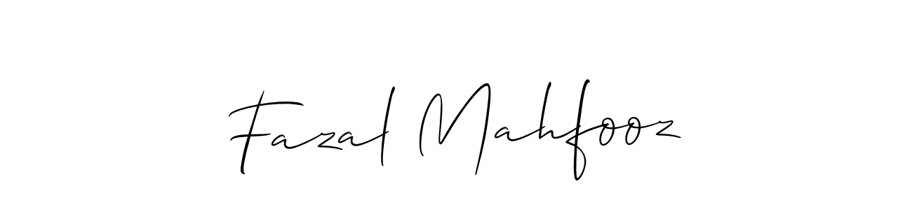 Fazal Mahfooz stylish signature style. Best Handwritten Sign (Allison_Script) for my name. Handwritten Signature Collection Ideas for my name Fazal Mahfooz. Fazal Mahfooz signature style 2 images and pictures png