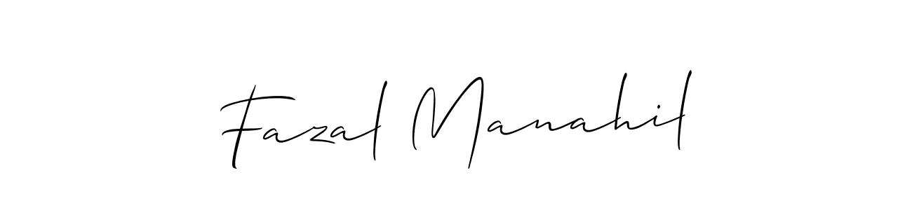 Fazal Manahil stylish signature style. Best Handwritten Sign (Allison_Script) for my name. Handwritten Signature Collection Ideas for my name Fazal Manahil. Fazal Manahil signature style 2 images and pictures png