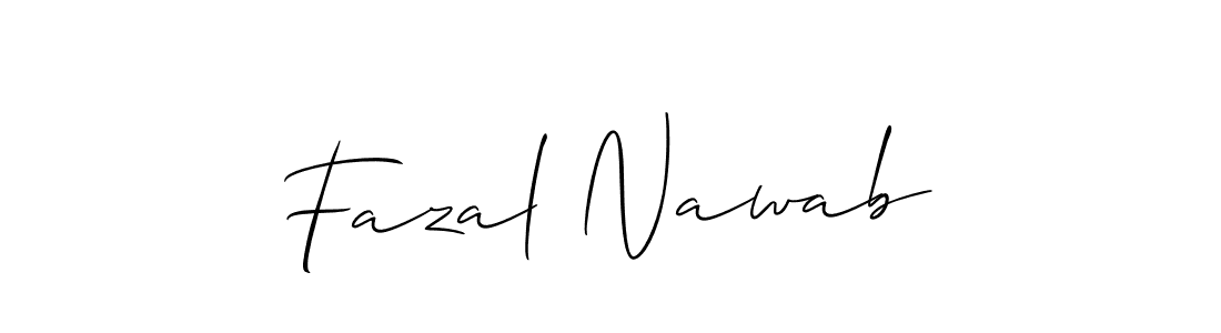 How to make Fazal Nawab name signature. Use Allison_Script style for creating short signs online. This is the latest handwritten sign. Fazal Nawab signature style 2 images and pictures png