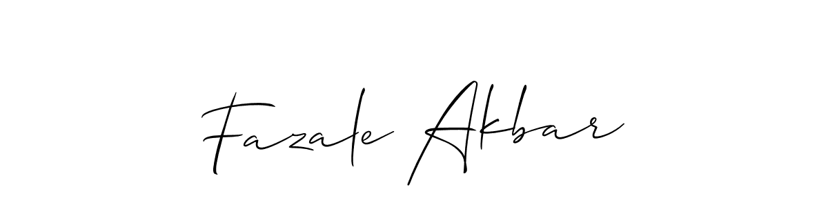 How to make Fazale Akbar signature? Allison_Script is a professional autograph style. Create handwritten signature for Fazale Akbar name. Fazale Akbar signature style 2 images and pictures png