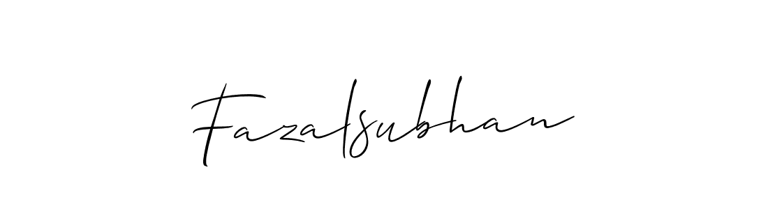 You should practise on your own different ways (Allison_Script) to write your name (Fazalsubhan) in signature. don't let someone else do it for you. Fazalsubhan signature style 2 images and pictures png