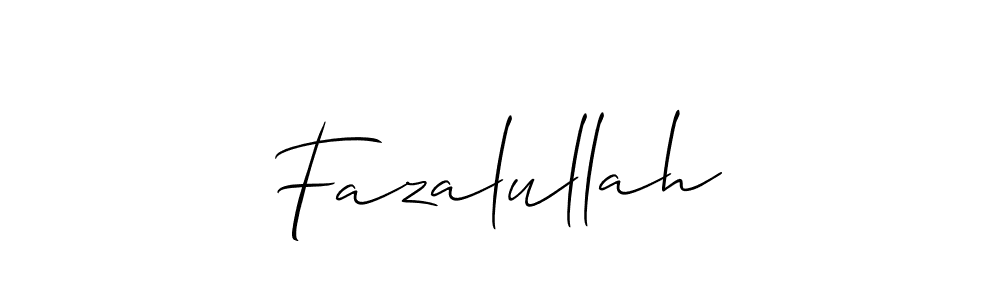 Also we have Fazalullah name is the best signature style. Create professional handwritten signature collection using Allison_Script autograph style. Fazalullah signature style 2 images and pictures png